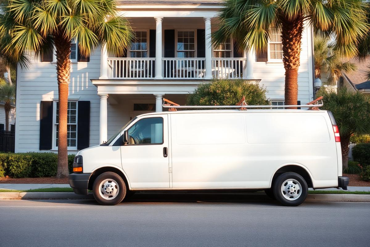 Charleston Windows & Doors service van